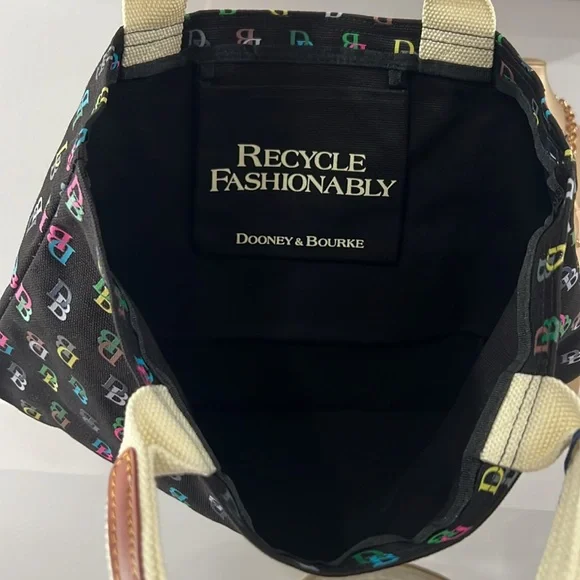 Dooney & Bourke It Medium Recycled Tote - New - Vintage - Picture 10 of 15